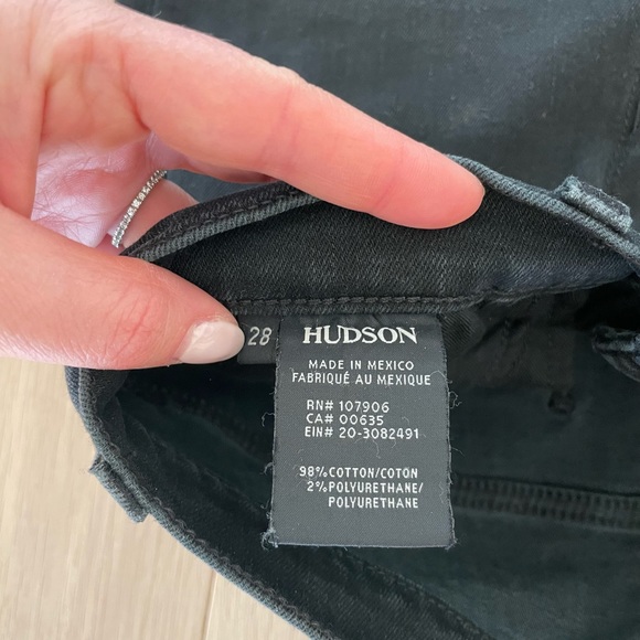 Hudson Nico Embroidered Midrise Skinny Jeans - Picture 4 of 10